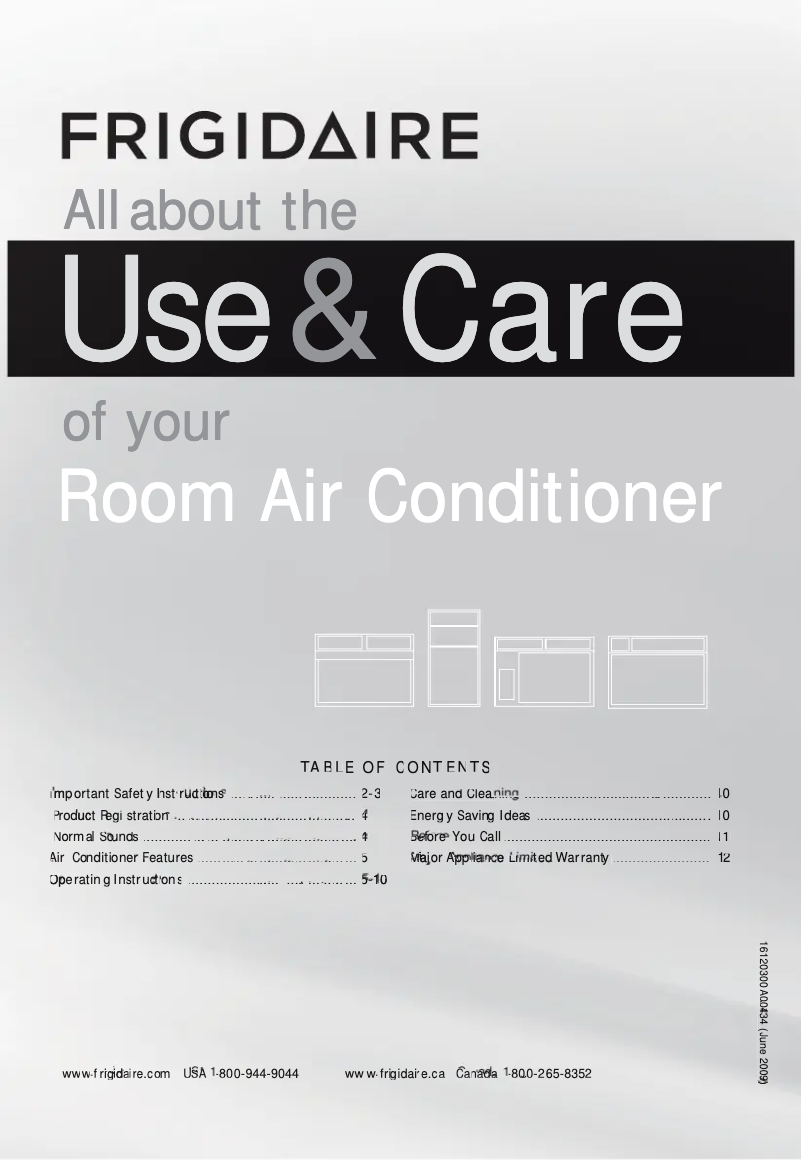 Image de la première page du manuel de l'appareil FFTA083WA1