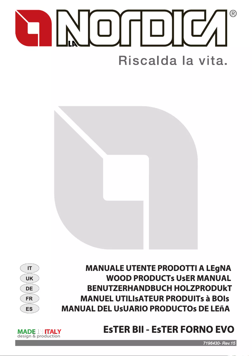 Página 1 del manual Manual de usuario La Nordica EsTER BII