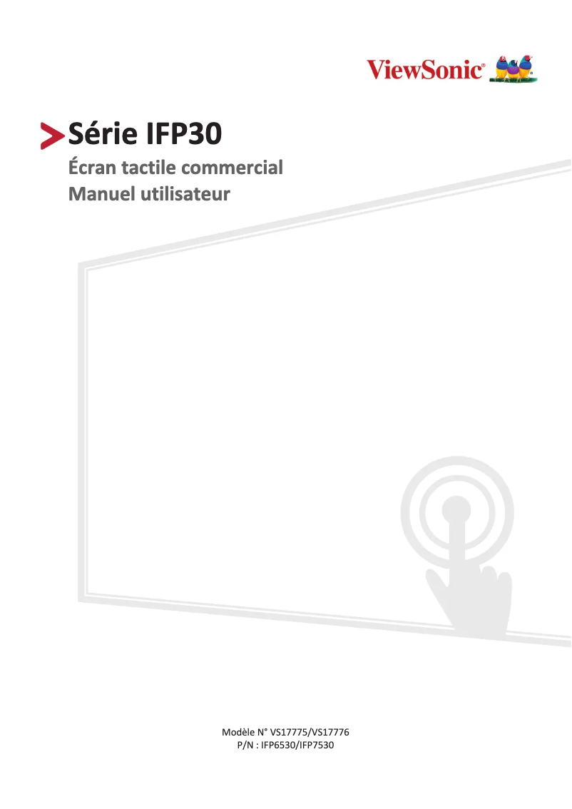Página 1 del manual Manual de usuario Viewsonic ViewBoard IFP7530