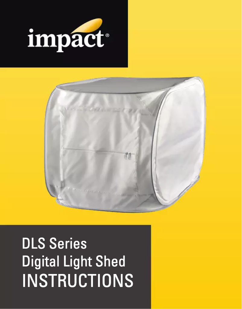 Page 1 de la notice Manuel utilisateur Impact Digital Light Shed