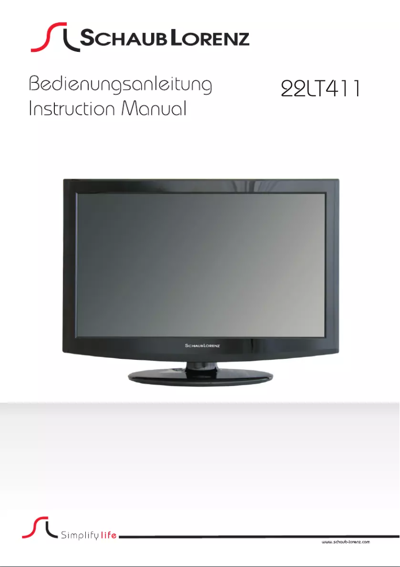 Imagen de la primera página del manual del dispositivo 22LT411