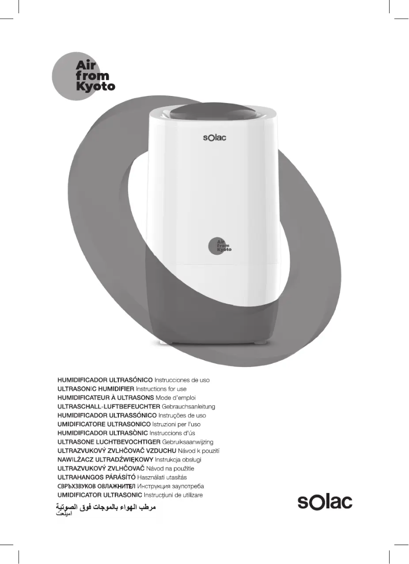Page 1 of the manual User Manual Solac Air from Kyoto HU1061