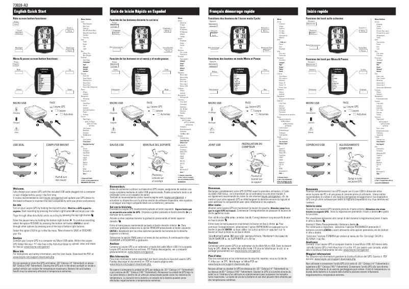 Página 1 del manual Manual de usuario Lezyne Super Pro GPS