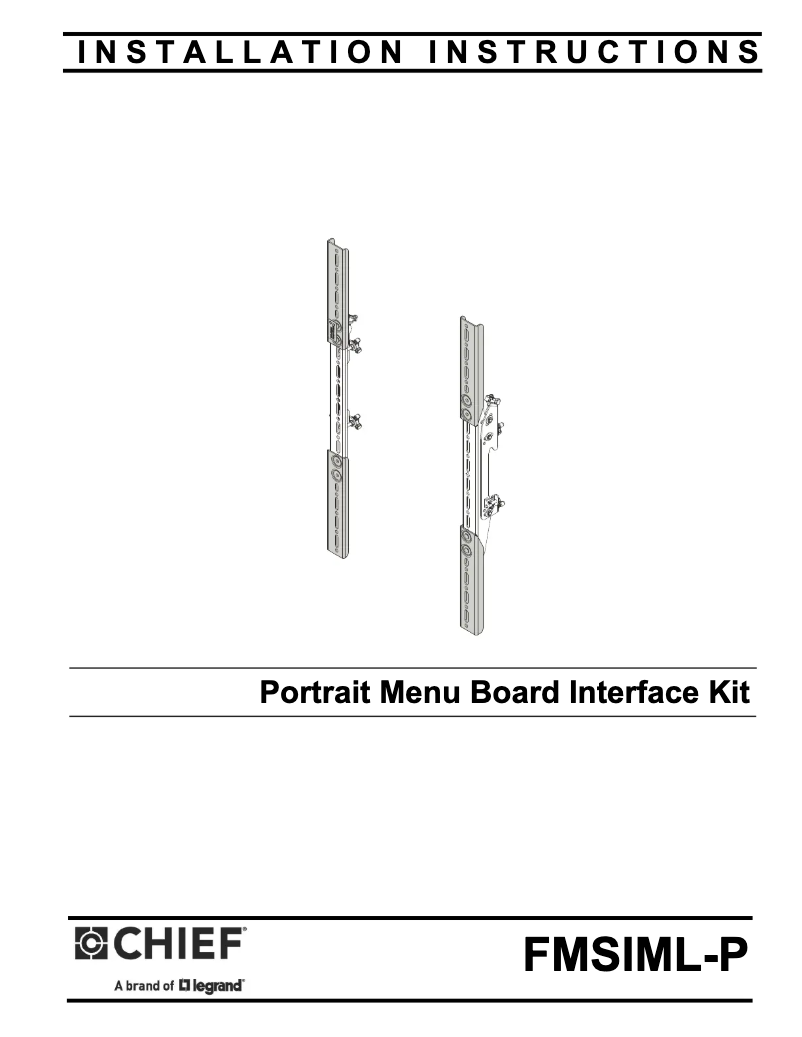 Página 1 del manual Manual de usuario Chief FMSIML-P