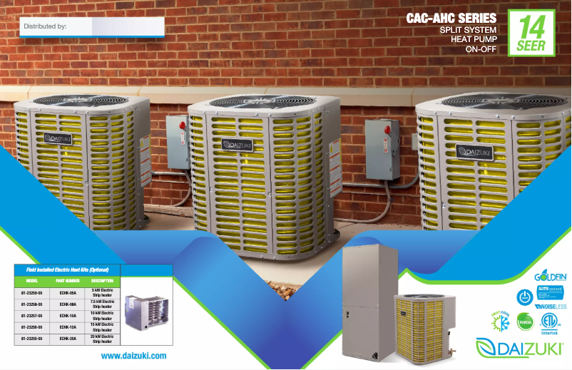 Page 1 de la notice Manuel utilisateur Daizuki AHC30H14