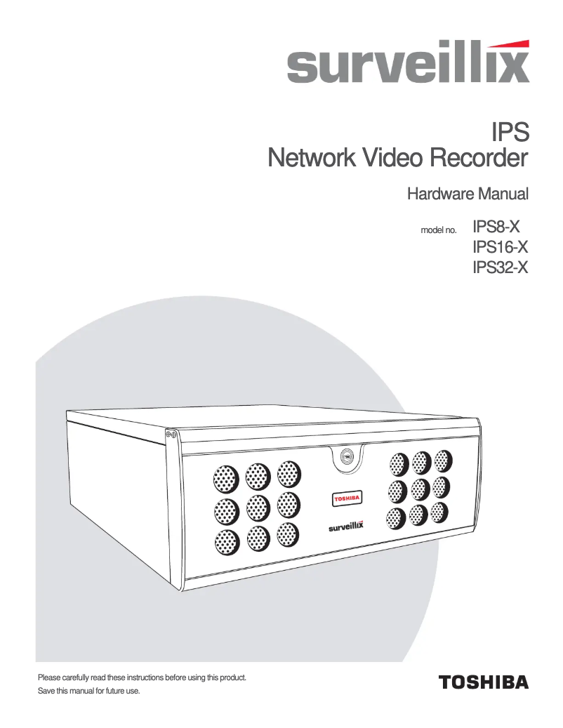 Página 1 del manual Manual de usuario Toshiba IPS16-4T