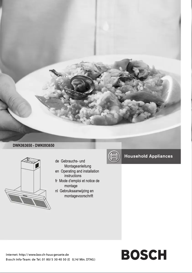 Página 1 del manual Manual de usuario Bosch DWK063650