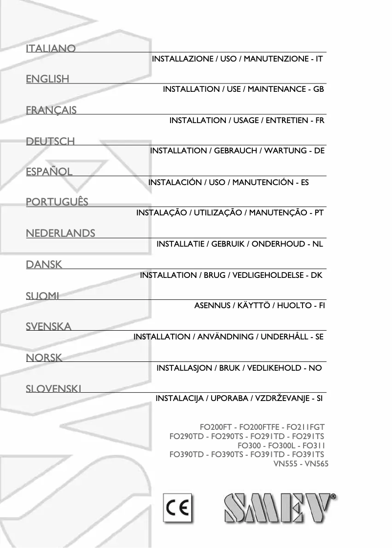 Image de la première page du manuel de l'appareil VN555
