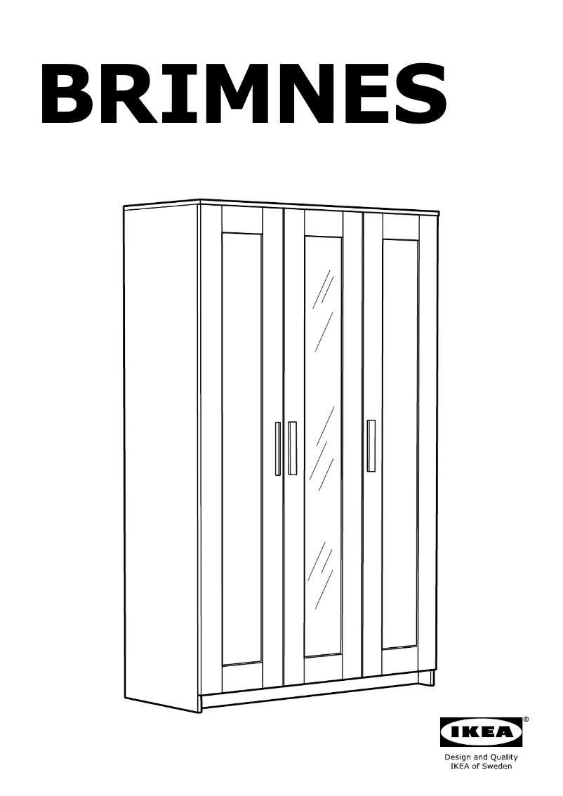 Page 1 de la notice Manuel utilisateur Ikea BRIMNES 104.079.28