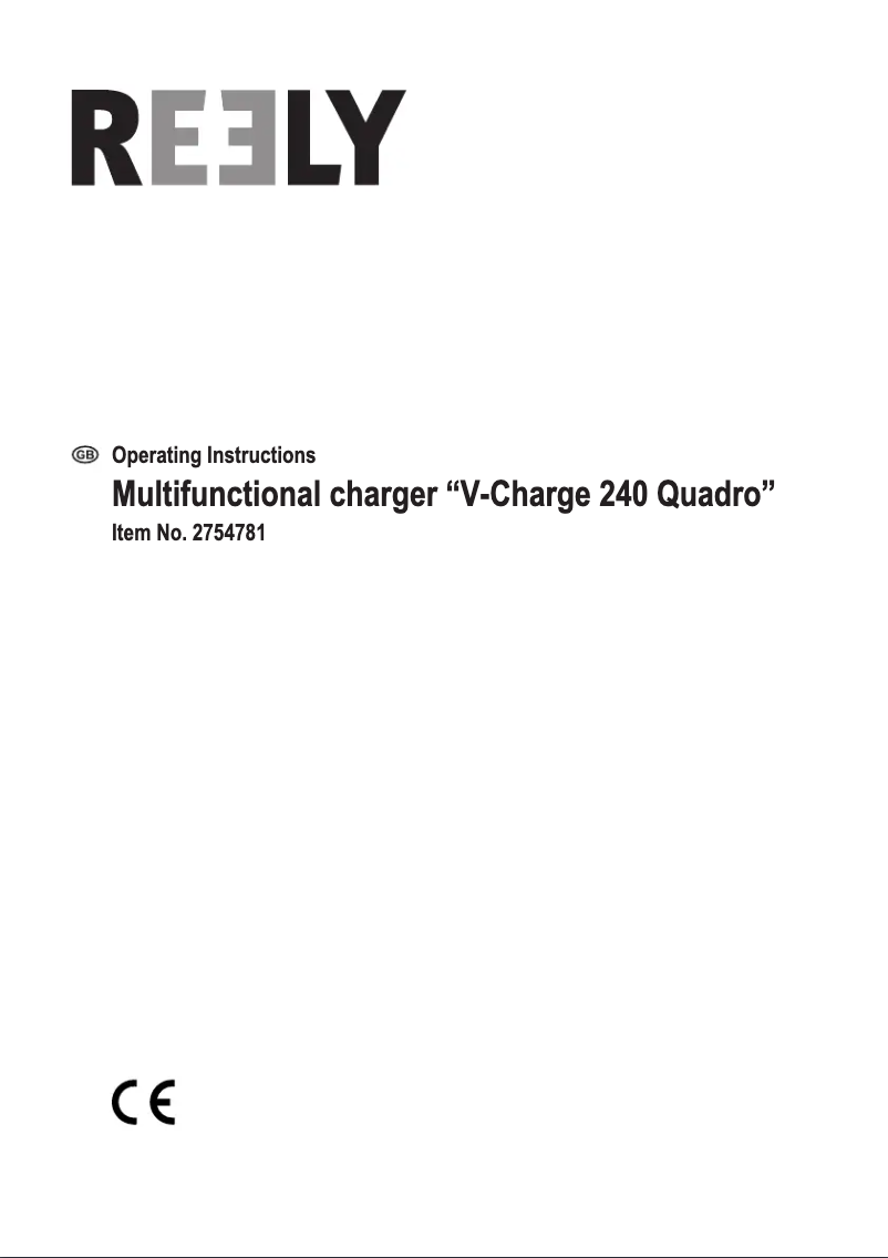 Image de la première page du manuel de l'appareil V-Charge 240 Quadro