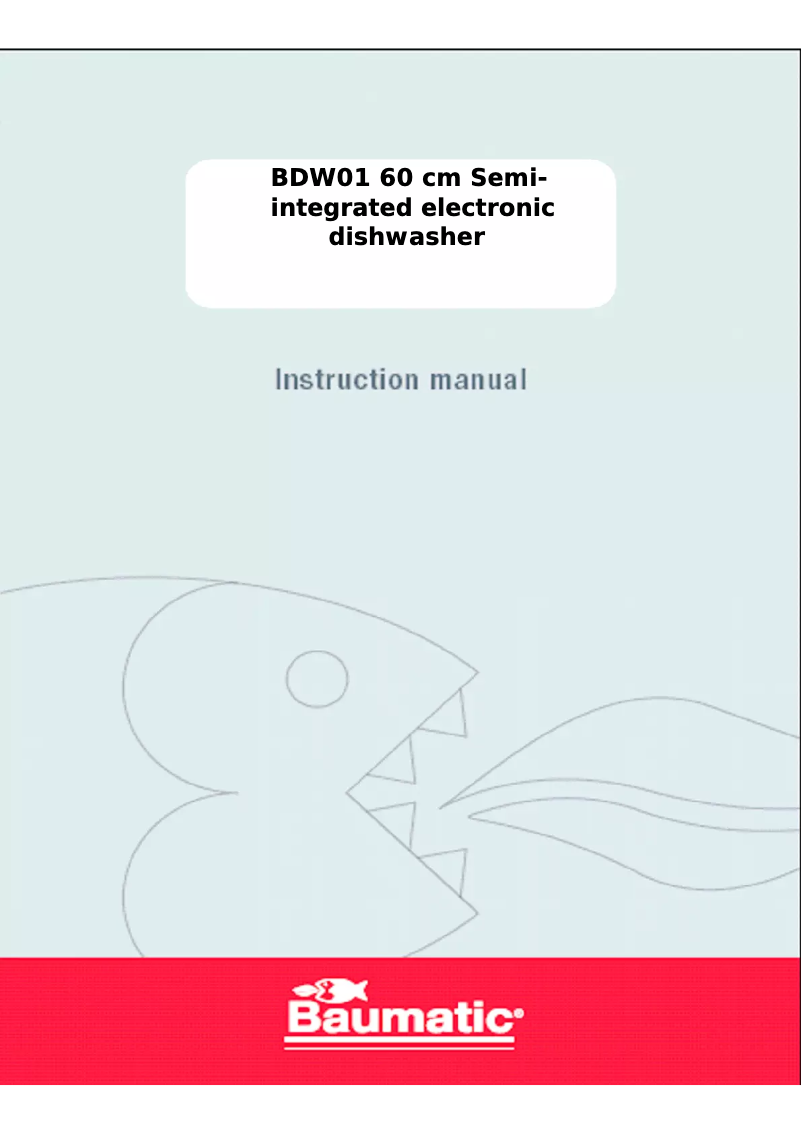 Page 1 de la notice Manuel utilisateur Baumatic BDW01