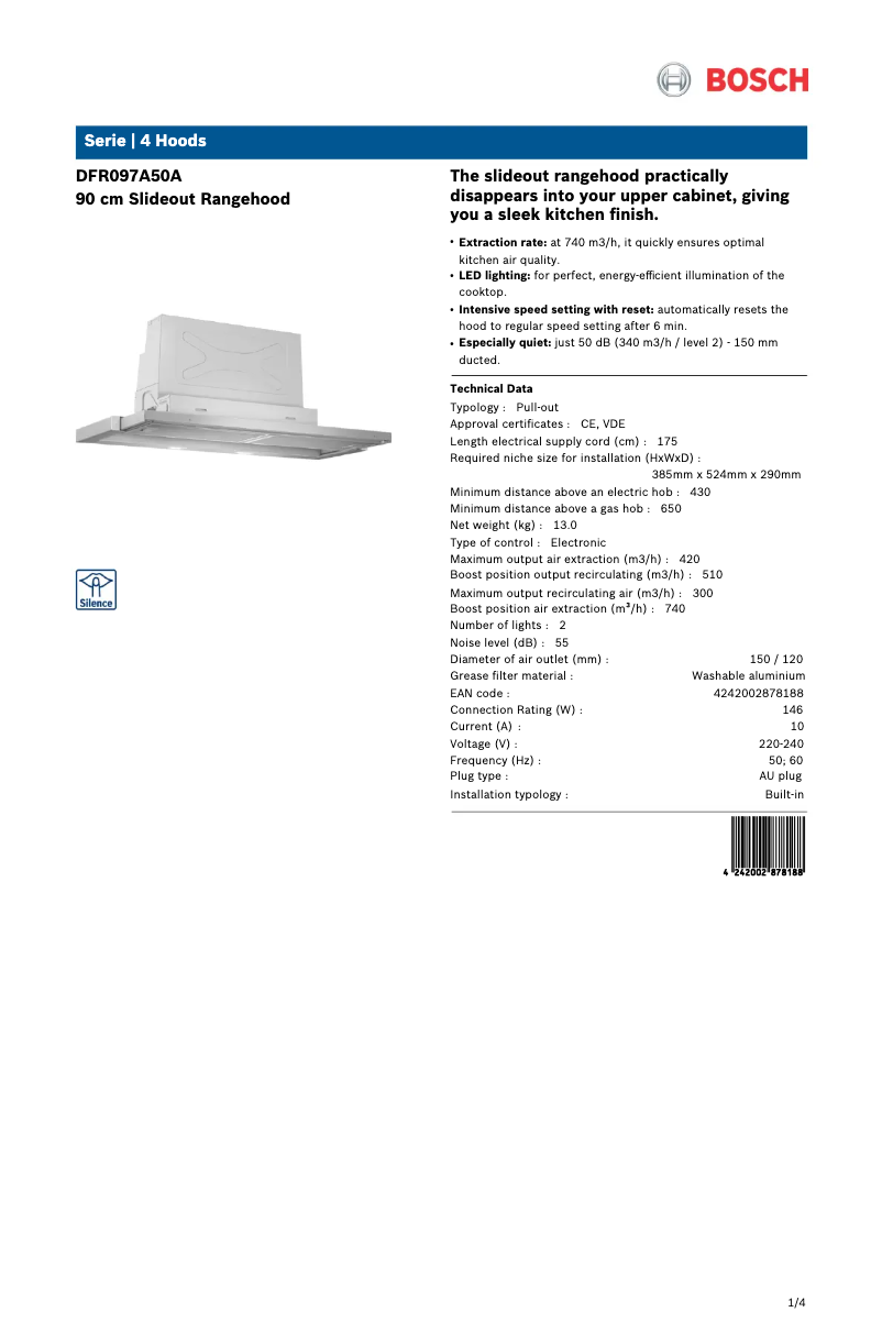 Image de la première page du manuel de l'appareil DFR097A50A