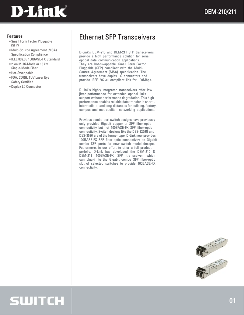 Image de la première page du manuel de l'appareil DEM-211