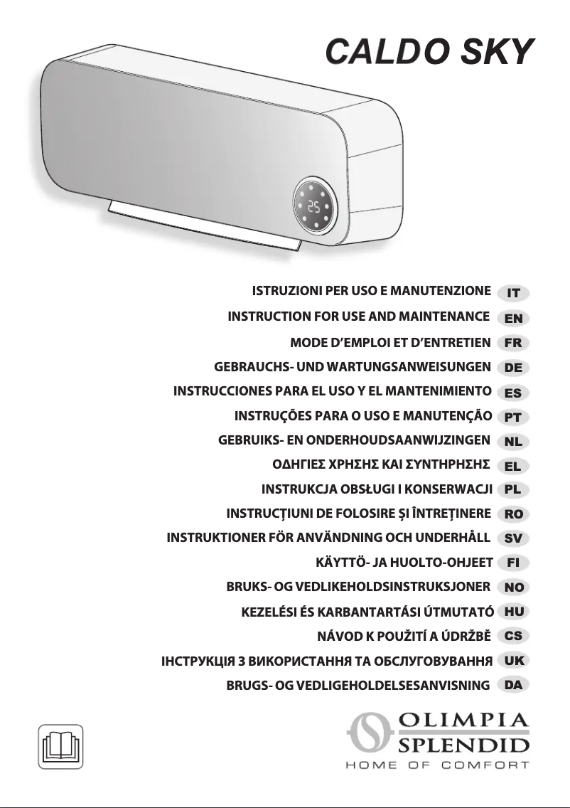 Página 1 del manual Manual de usuario Olimpia Splendid Caldo Sky