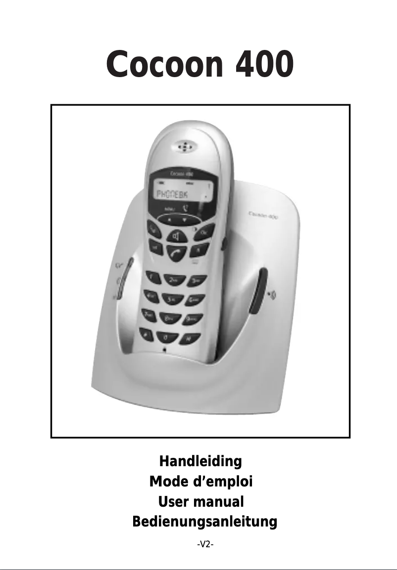 Image de la première page du manuel de l'appareil Cocoon 400