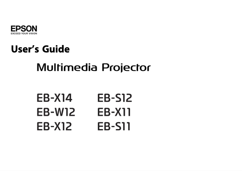 Page 1 de la notice Manuel utilisateur Epson EB-S12