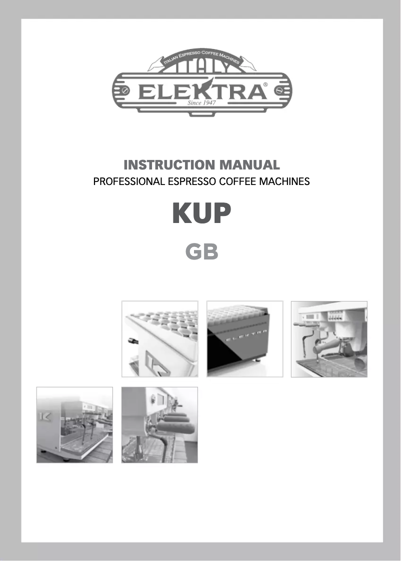 Page n°1 - Manuel utilisateur Elektra KUP