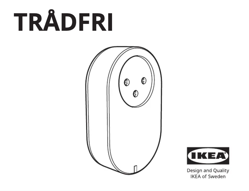 Page 1 de la notice Manuel utilisateur Ikea TRÅDFRI 803.644.78