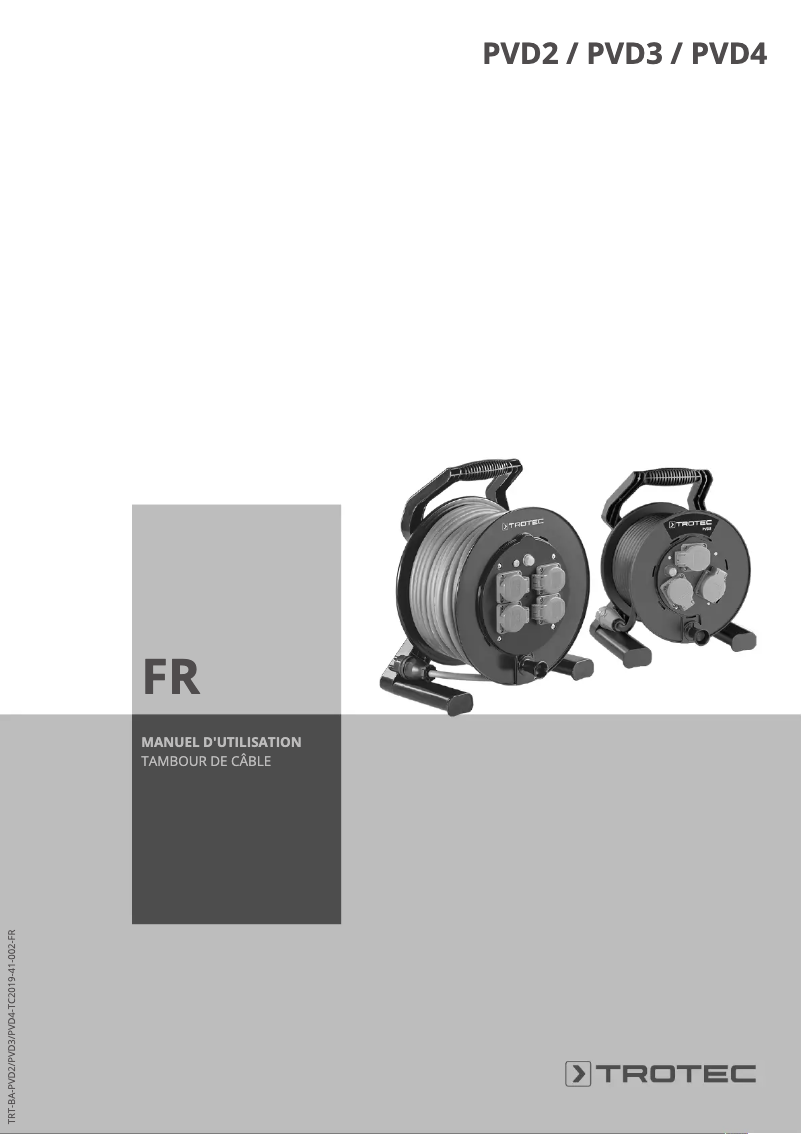 Page 1 de la notice Manuel utilisateur Trotec PVD2