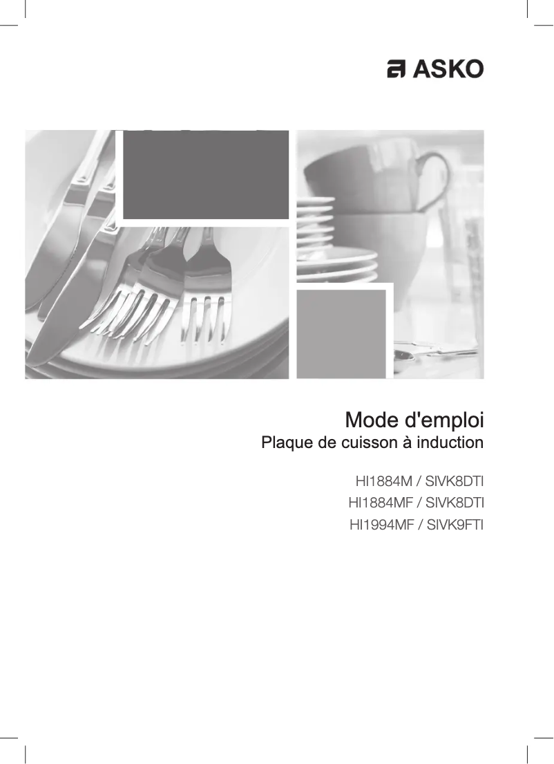 Page 1 de la notice Manuel utilisateur Asko HI1884MF