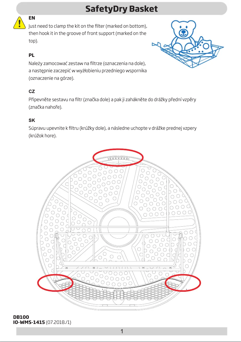 Image de la première page du manuel de l'appareil DB100
