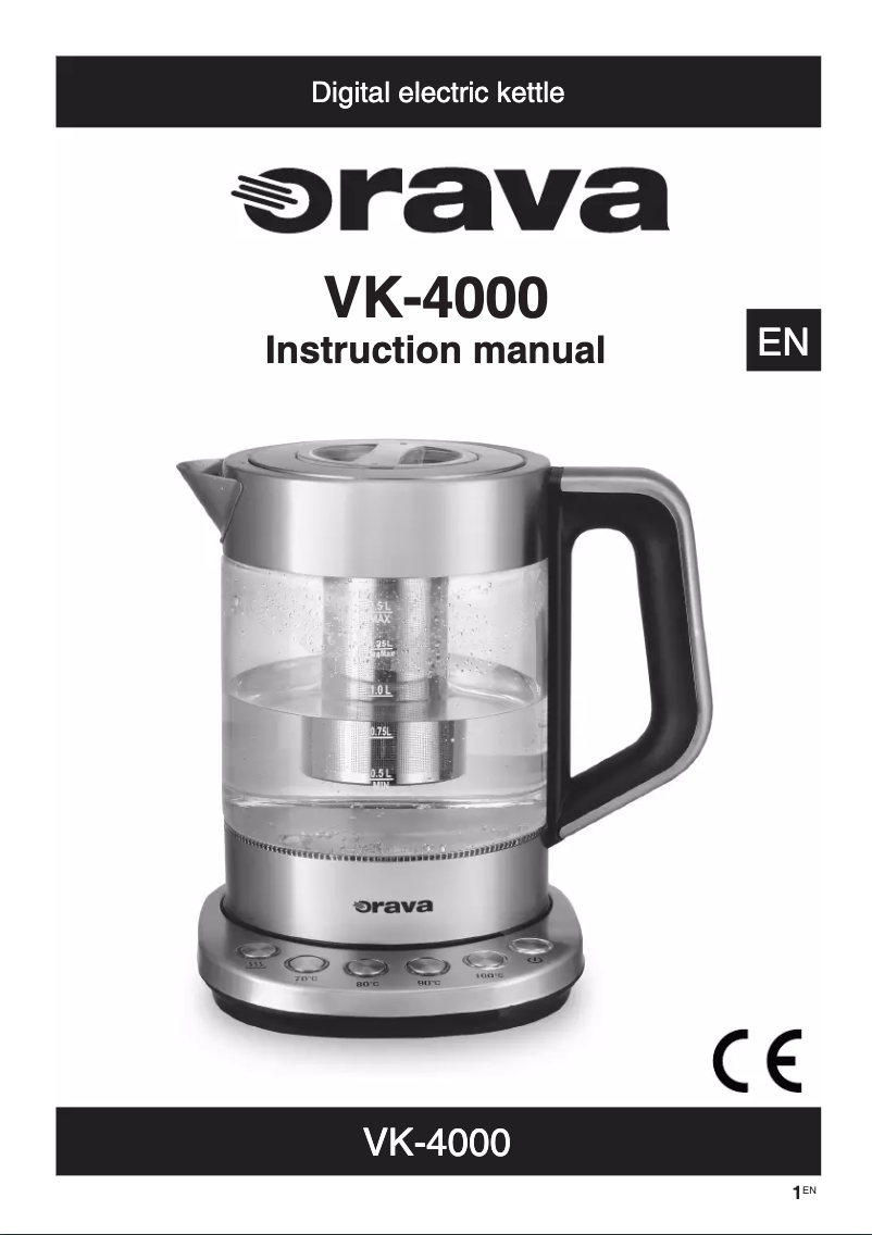 Page 1 of the manual User Manual Orava VK-4000