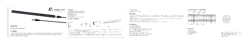 Image de la première page du manuel de l'appareil DCM1 Pro