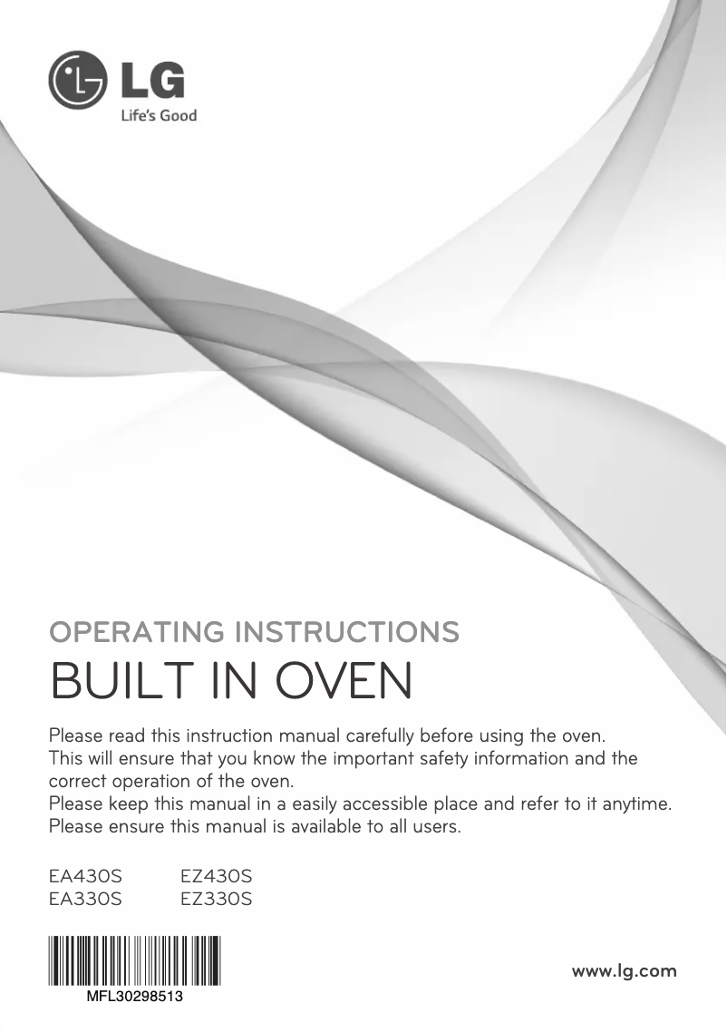 Página 1 del manual Manual de usuario LG EA430S