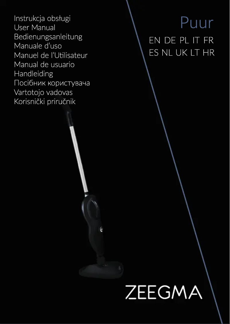 Page 1 de la notice Manuel utilisateur Zeegma Puur