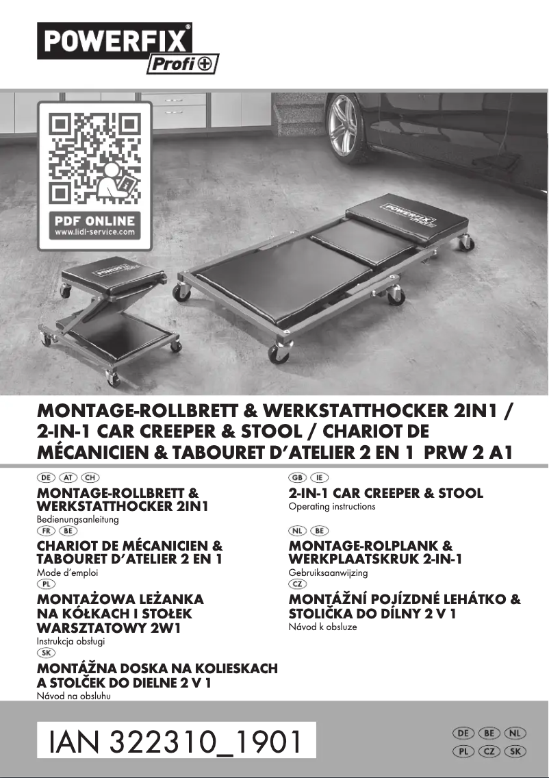 Page n°1 - Manuel utilisateur Powerfix IAN 322310