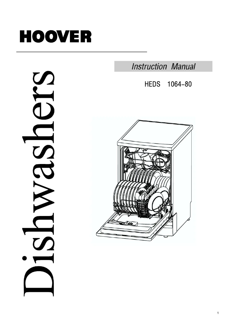 Page n°1 - Manuel utilisateur Hoover HEDS 1064B