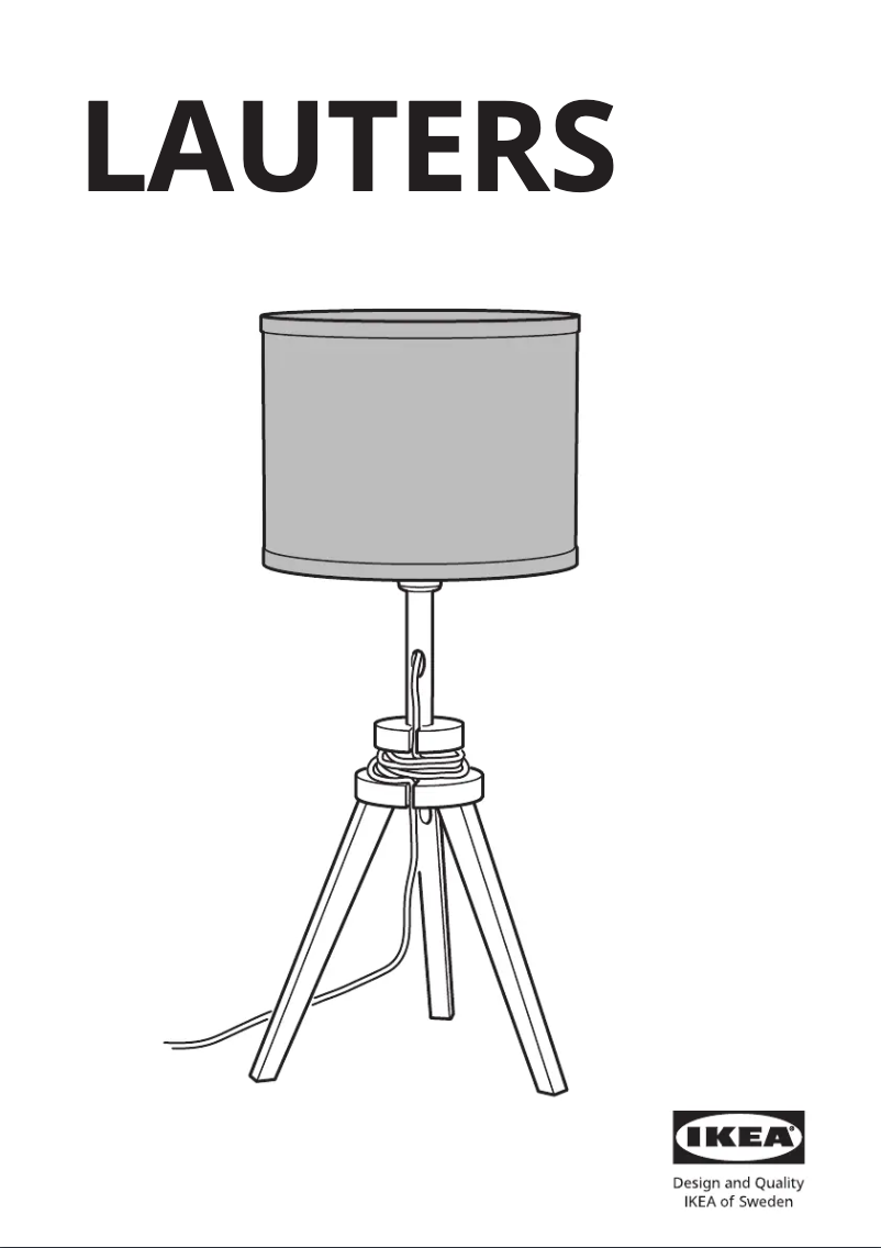 Image de la première page du manuel de l'appareil LAUTERS 404.058.19