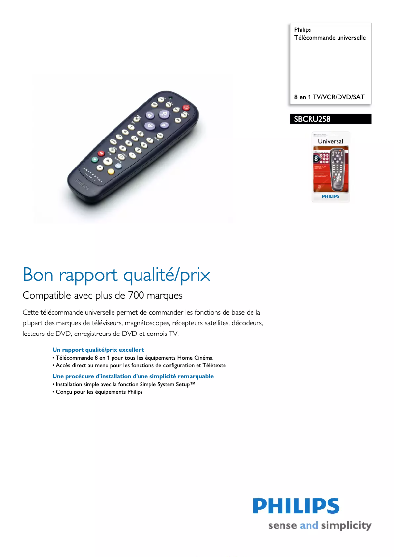 Imagen de la primera página del manual del dispositivo SBC RU 258