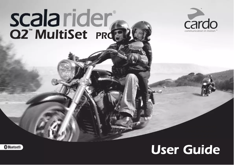Page n°1 - Manuel utilisateur Cardo Scala rider Q2 Multiset Pro