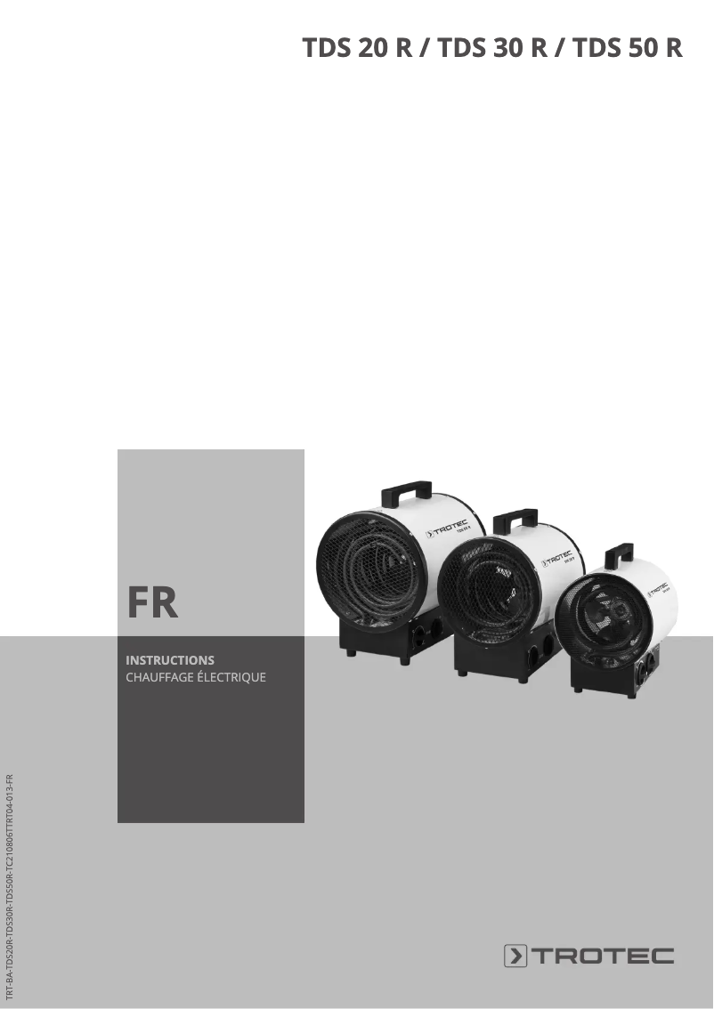 Image de la première page du manuel de l'appareil TDS 30 R