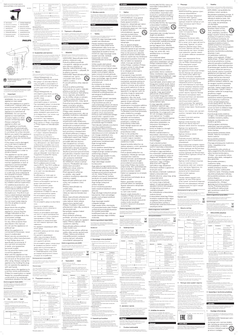 Image de la première page du manuel de l'appareil BHD184