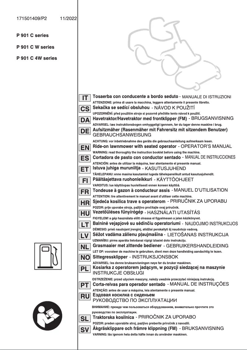 Page n°1 - Manuel utilisateur Stiga Park 500 WX