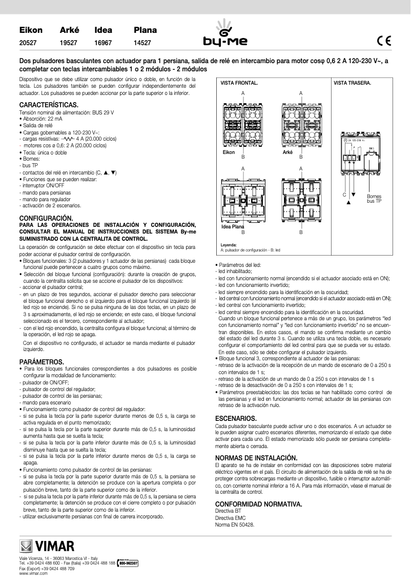Page n°1 - Manuel utilisateur Vimar R14527