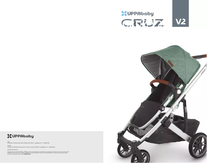 Page 1 de la notice Manuel utilisateur UPPAbaby Cruz V2