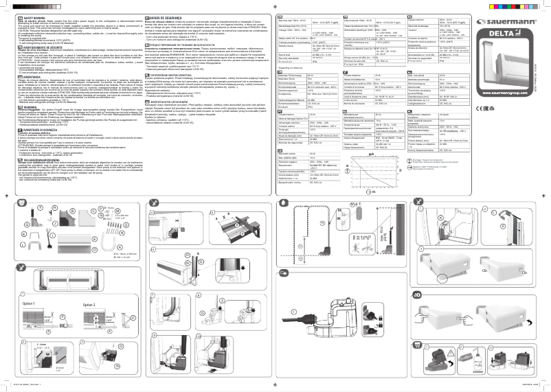 Image de la première page du manuel de l'appareil Delta