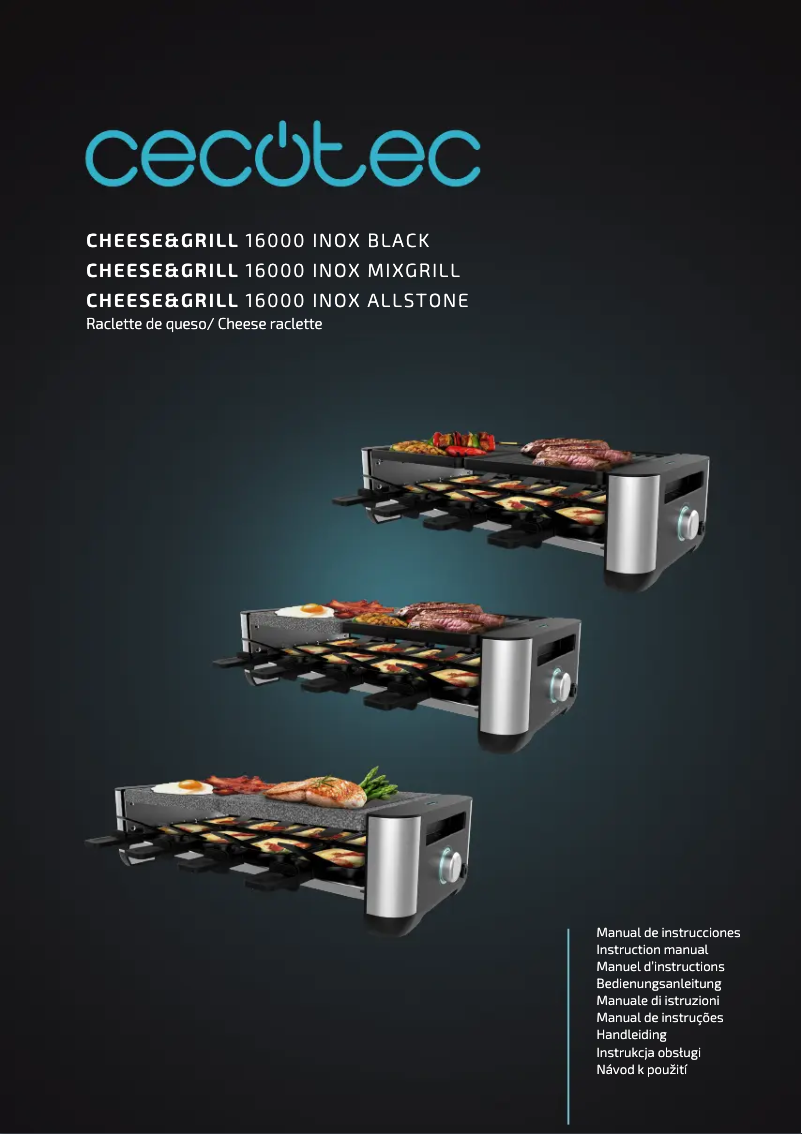 Page n°1 - Manuel utilisateur Cecotec Cheese&Grill 16000
