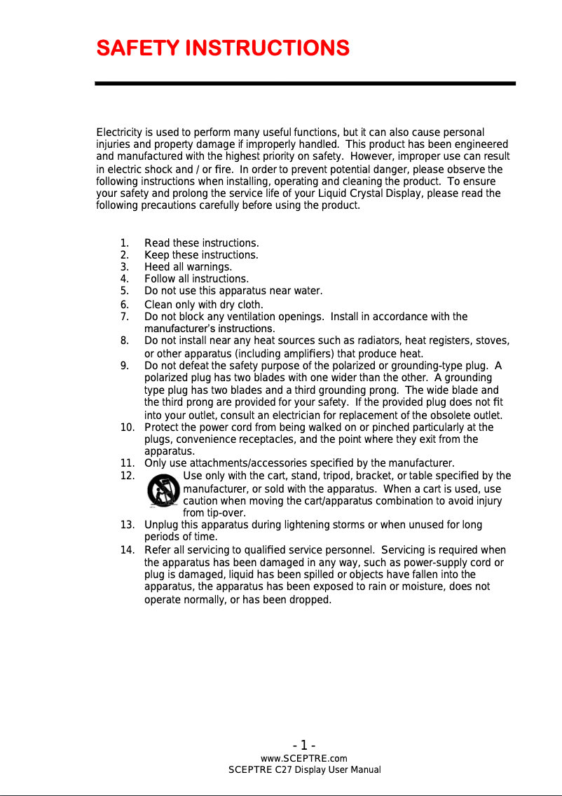 Image de la première page du manuel de l'appareil C275B-144R