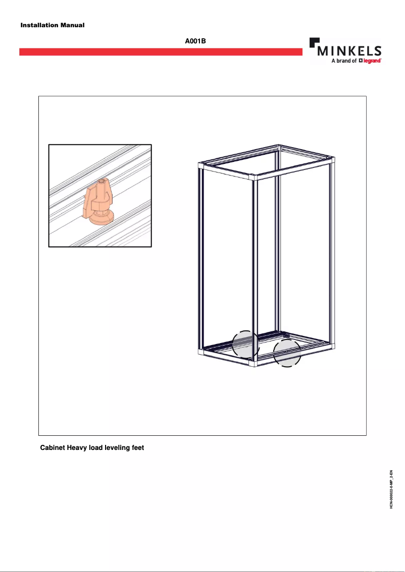 Page 1 de la notice Manuel utilisateur Minkels A001B-000002-000-1