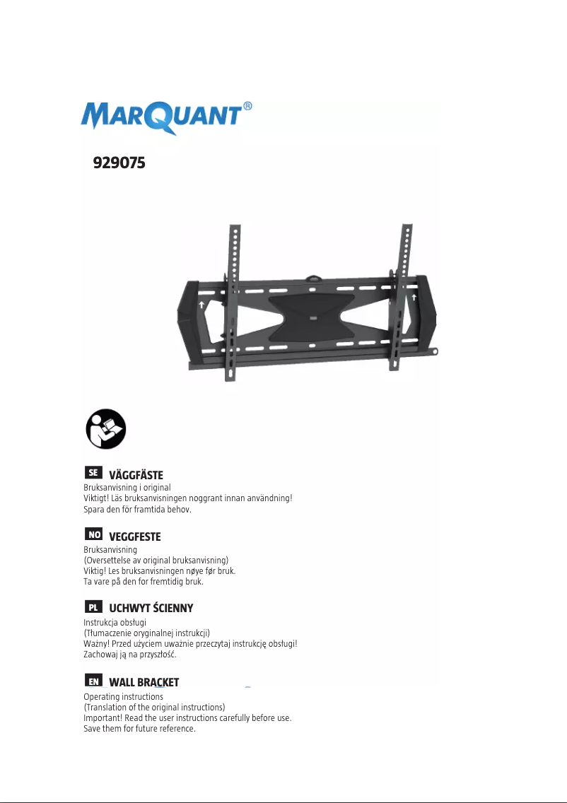Page n°1 - Manuel utilisateur Marquant 929-075