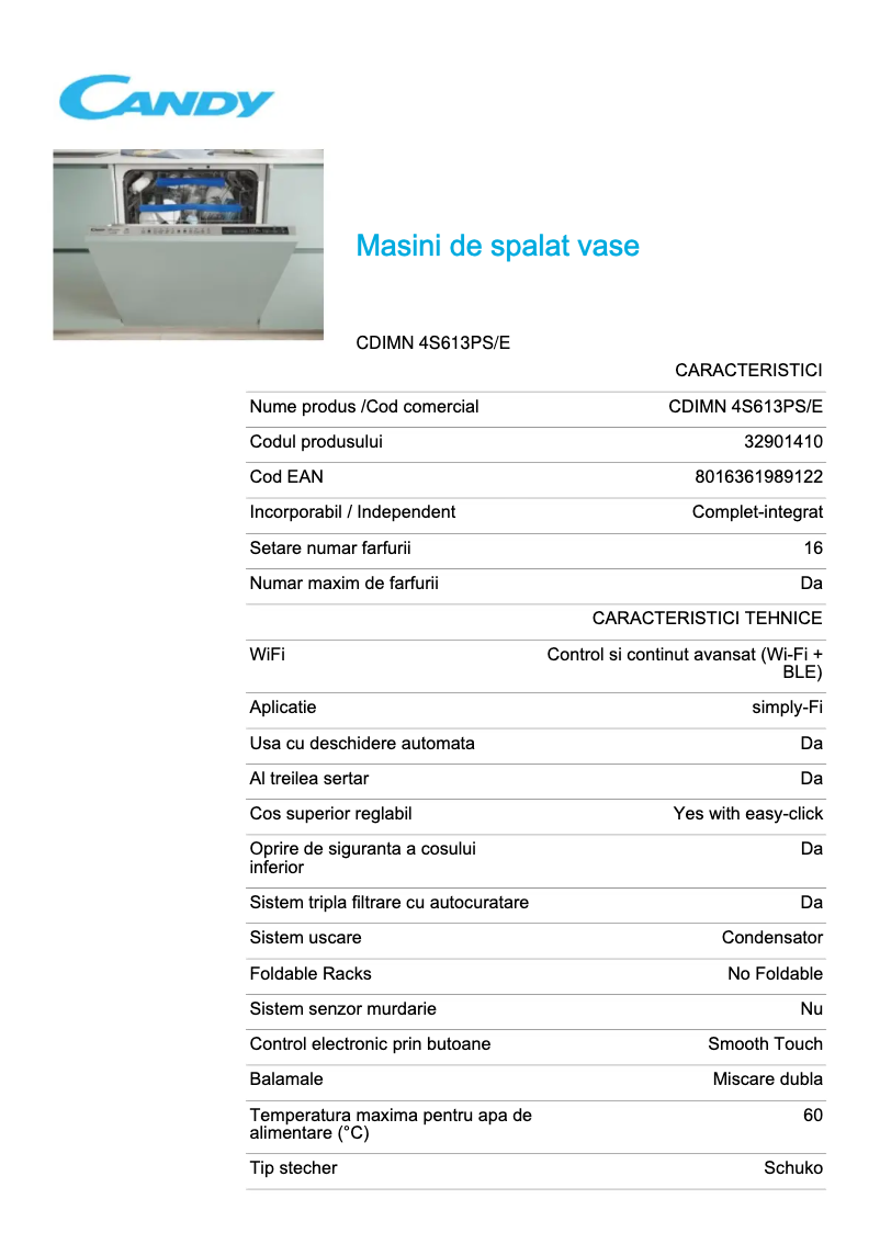 Image de la première page du manuel de l'appareil CDIMN 4S613PS/E