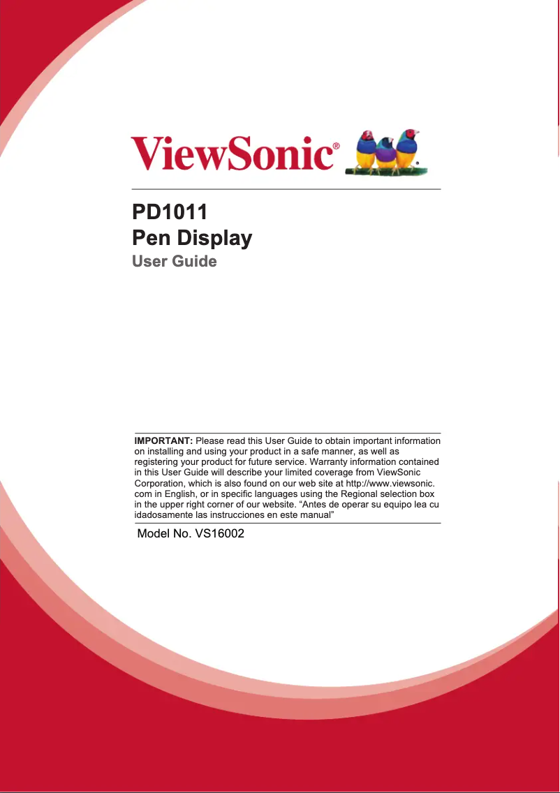 Image de la première page du manuel de l'appareil PD1011