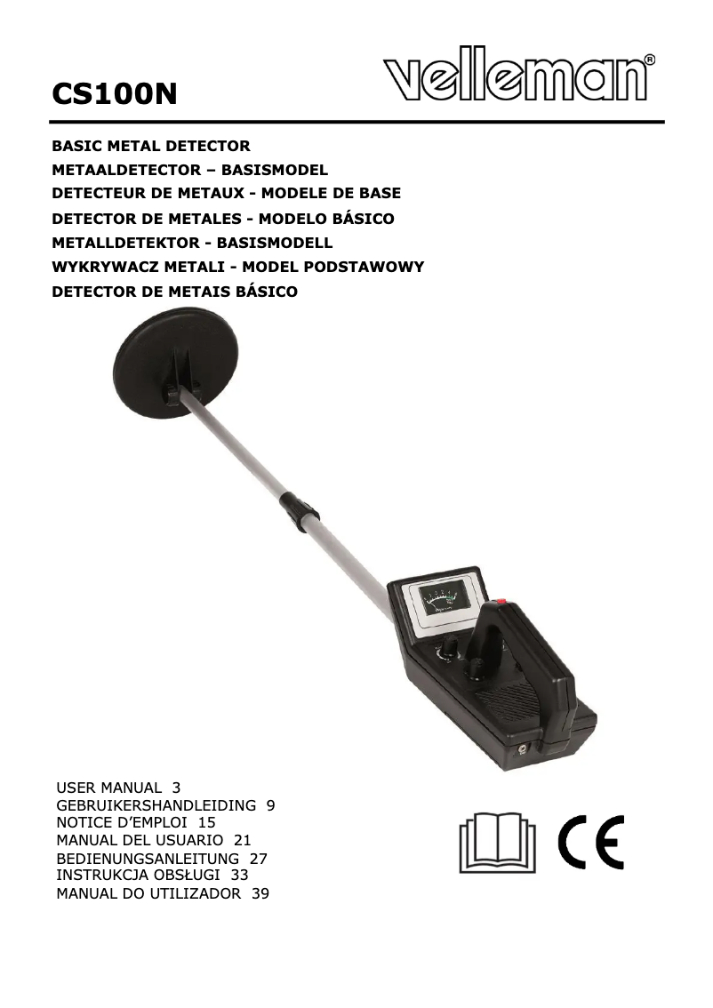 Página 1 del manual Manual de usuario Velleman CS100N