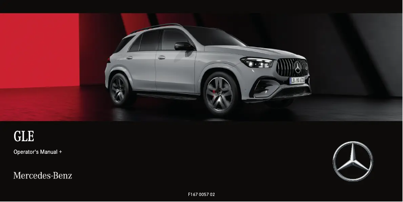 Page 1 de la notice Manuel utilisateur Mercedes-Benz GLE (2023)