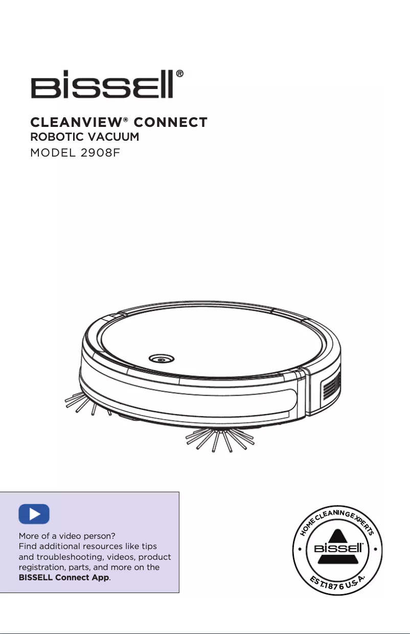 Image de la première page du manuel de l'appareil CleanView Connect 2908F