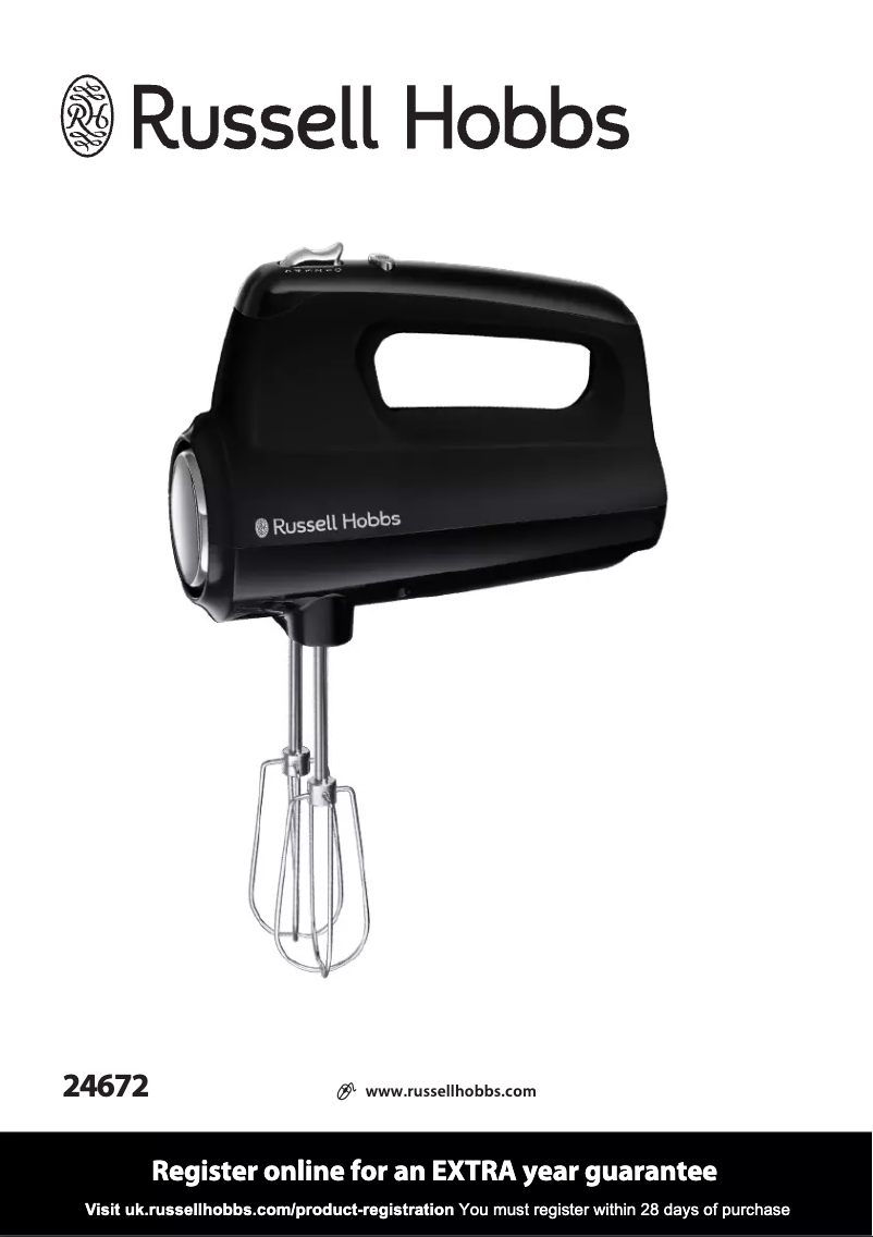 Image de la première page du manuel de l'appareil 24672